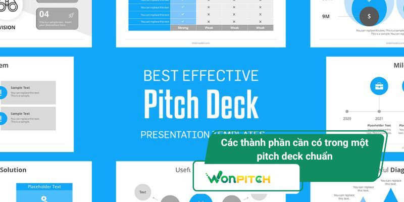 Pitch Deck Là Gì? Cách Xây Dựng Bản Thuyết Trình Chinh Phục Nhà Đầu Tư 2 Các thành phần cần có trong một pitch deck chuẩn